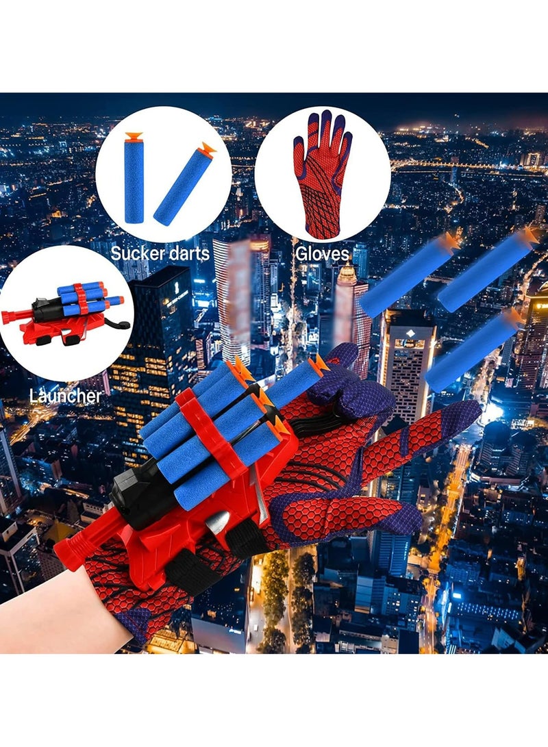CMGTYYD. قاذفات شبكة العنكبوت، لعبة عنكبوت تنكرية للأطفال، قفازات عنكبوت خارقة مع قاذفة معصم، مجموعة ألعاب تنكرية للأطفال من سن 4 و5 و6 سنوات. - Image 5