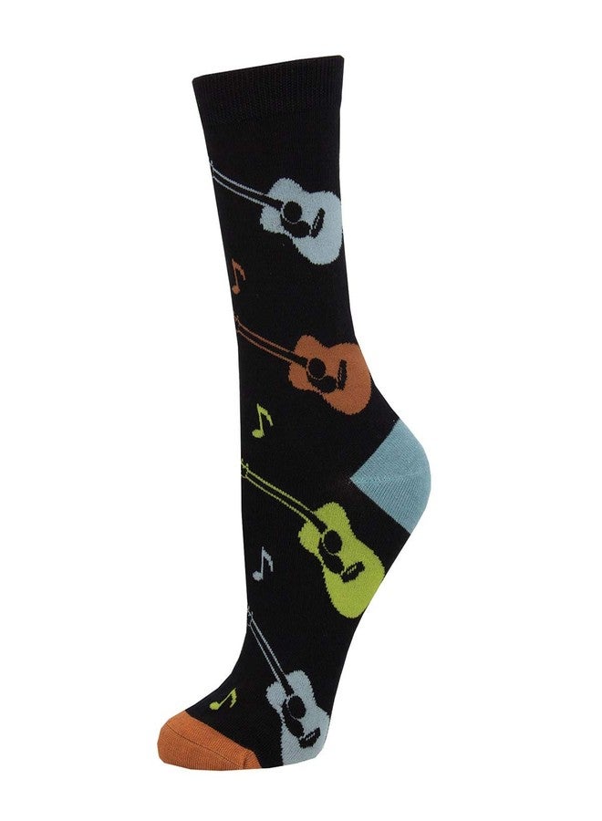 Socksmith Listen to The Music Socks Black Size 9-11, 1 EA