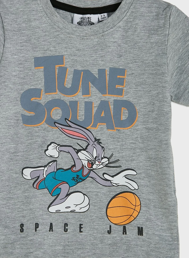 Warner Bros Kids Space Jam Print T-Shirt