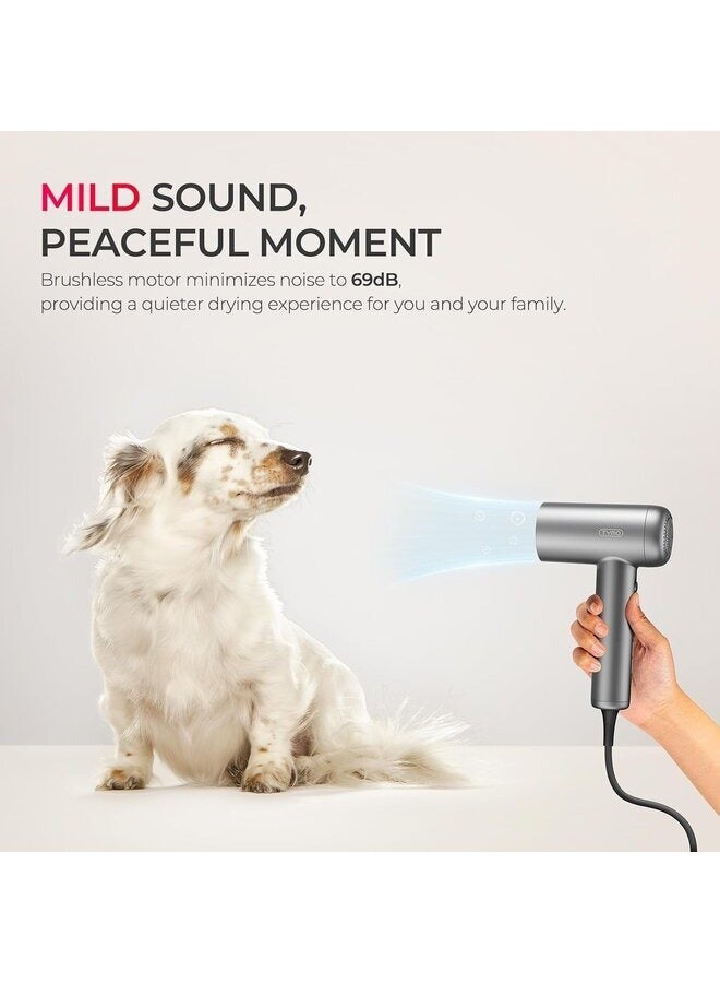 Generic TYMO Hair Dryer with Adjustable Diffuser - High-Speed Ionic Blow Dryer, Fast Drying & Zero Damage, Low-Noise Hairdryer, 3 Speeds & 4 Temps with Cool-Shot for Professional Styling at Home/Salon  - Image 4