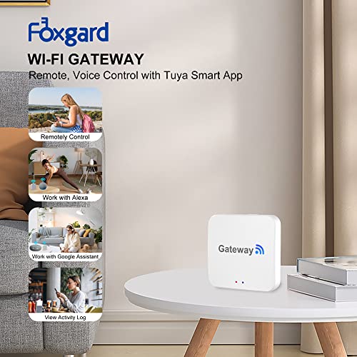 Foxgard Gateway,Fingerprint Door Lock WiFi Gateway,Tuya Bluetooth Gateway for Remote Control,Voice Control via Alexa & Google Assistant,Work with Tuya Smart APP and Smart Life APP - Image 3