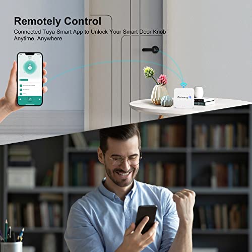 Foxgard Gateway,Fingerprint Door Lock WiFi Gateway,Tuya Bluetooth Gateway for Remote Control,Voice Control via Alexa & Google Assistant,Work with Tuya Smart APP and Smart Life APP - Image 5
