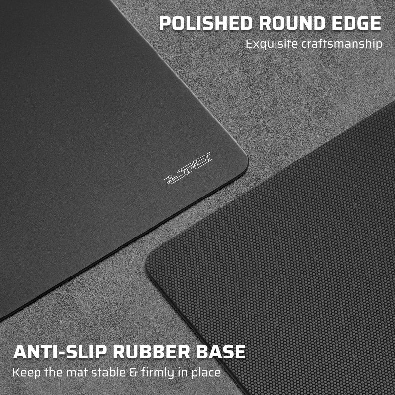 LTC Tempered Glass Gaming Mousepad, Ultra-Smooth Micro-Etched Surface Mouse Pad for Top Control and Speed, Anti-Slip Full Rubber Base, Professional Large Mouse Mat for FPS Gamers, 13X13in - Image 5