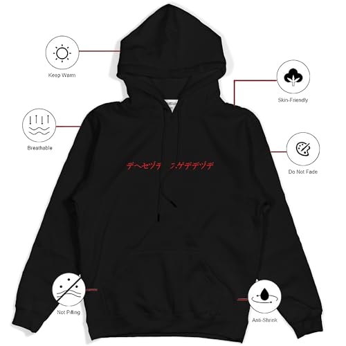 fanideaz Cotton Blend Hooded Regular Fit Mafia Printed Full Sleeve Hoodie For Men, Black_Medium - Image 5