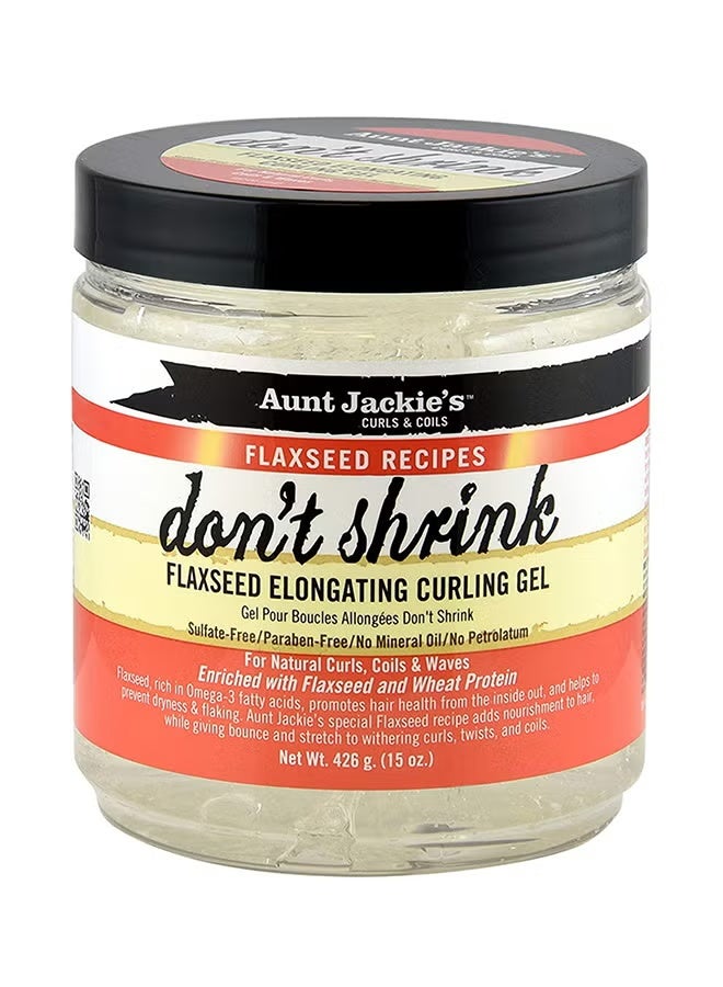 Aunt Jackie's Aunt Jackie’s Flaxseed Recipes Don’t Shrink Elongating Hair Curling Gel – 426 g - Image 1