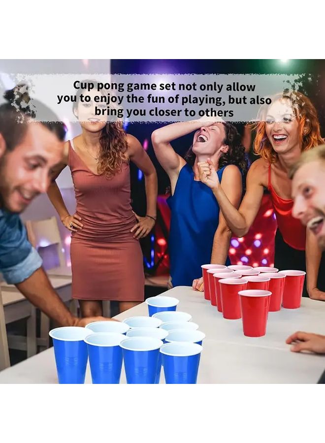 Beer Pong Set With 4 Cups And 2 Balls Perfect For Party Games And Entertainment - Image 3