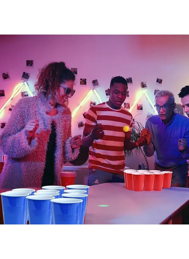 Beer Pong Set With 4 Cups And 2 Balls Perfect For Party Games And Entertainment - Image 2
