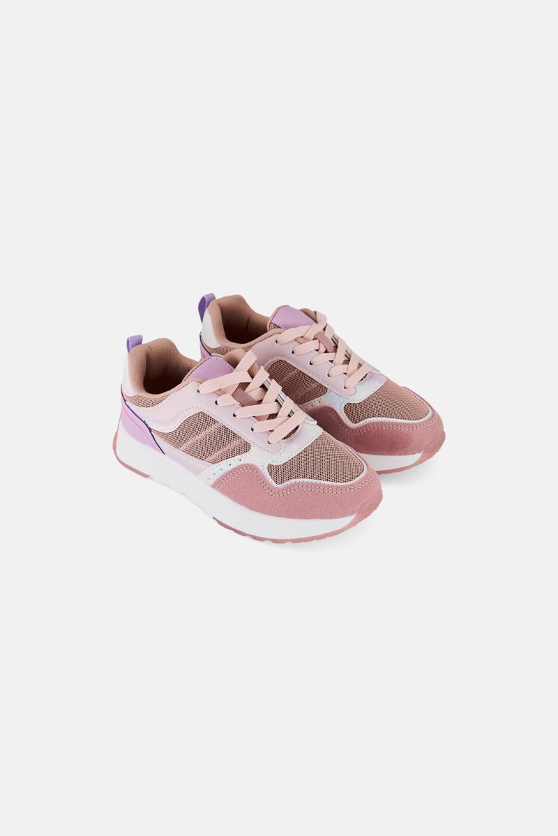 Xti Kids Girl Lace Up Casual Shoes, Multicolor  - Image 1