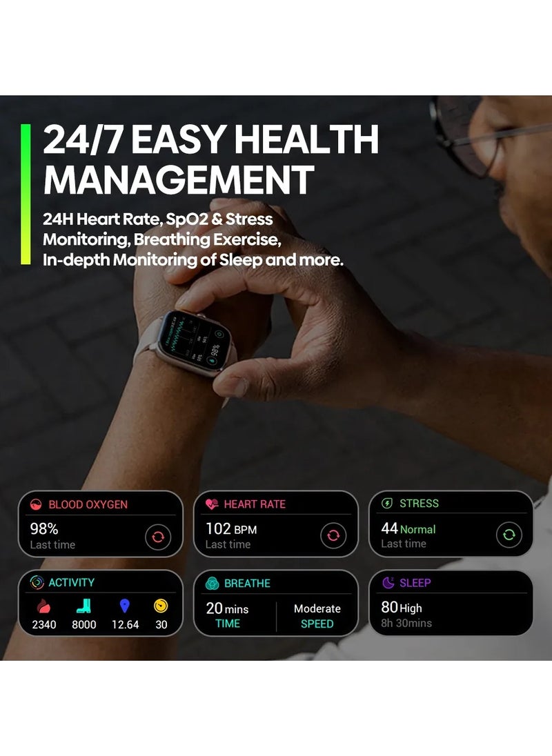 Zeblaze - New Zeblaze Beyond 3 PRO GPS Smart Watch 2.15 AMOLED Display Built-in GPS And Route Import Make Receive Phone Calls Smartwatch - Image 1