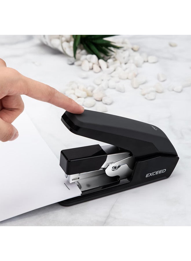 ديلي Deli Low-force Stapler/binders/binders, One-on Press, Compatible With 12# Staples, Black 0477 - Image 3