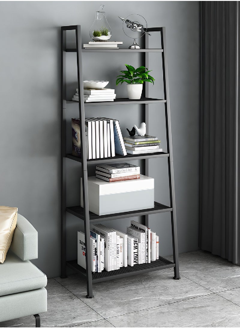 Taimi - 5-Layers Storage Rack Multi-Purpose for Office, Kitchen, Living Room and Bedroom 150x37x61CM - Black - Image 1