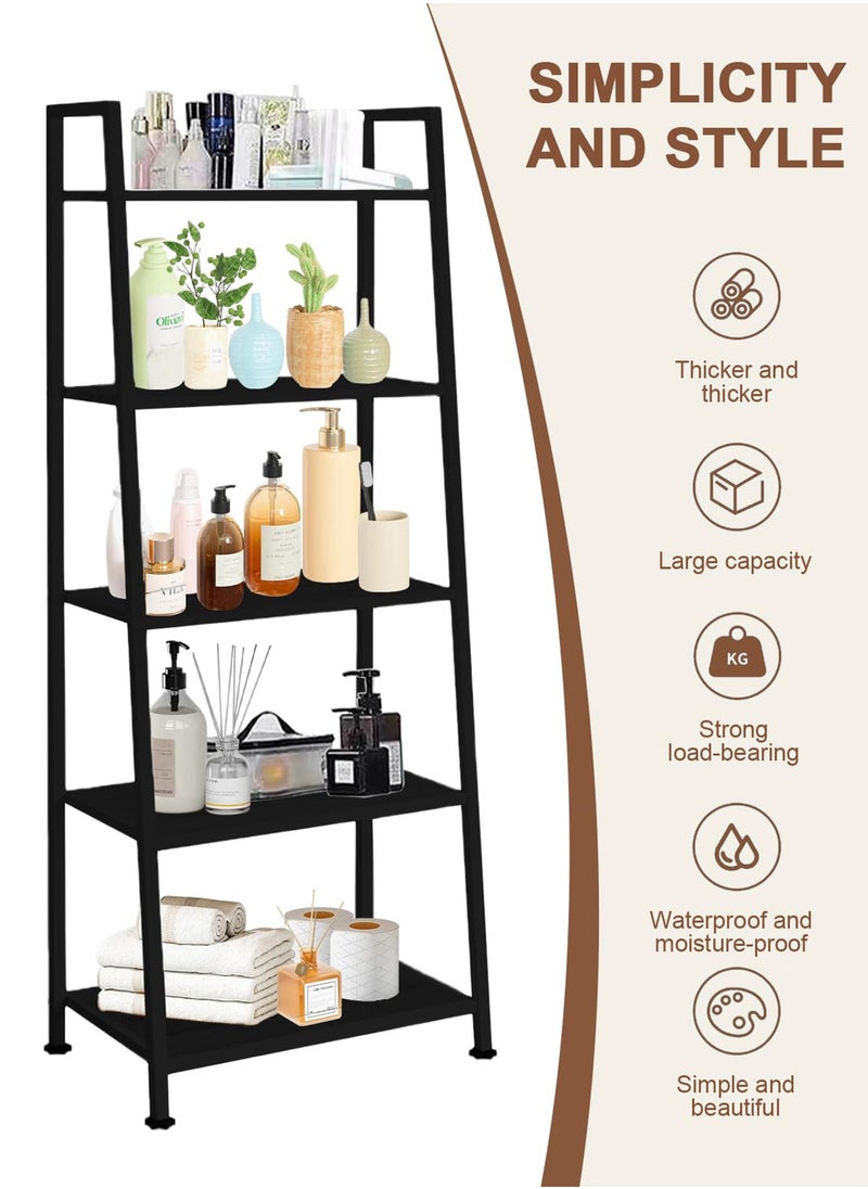 Taimi - 5-Layers Storage Rack Multi-Purpose for Office, Kitchen, Living Room and Bedroom 150x37x61CM - Black - Image 1