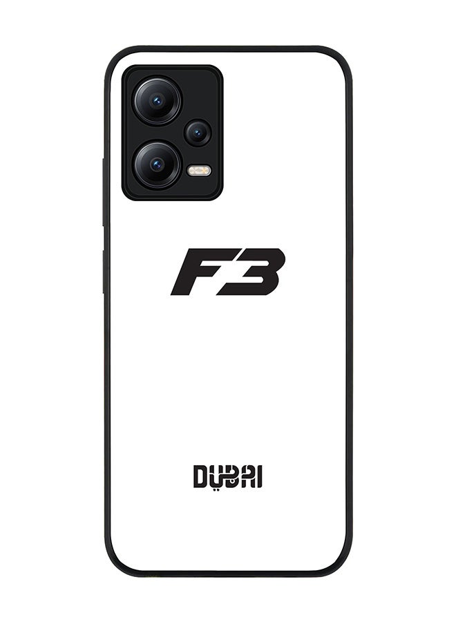Stylizedd Rugged Black edge case for Poco X5 / Redmi Note 12 5G Slim fit Soft Case Flexible Rubber Edges Anti Drop TPU Gel Thin Cover - Faz3 Dubai White - Image 1
