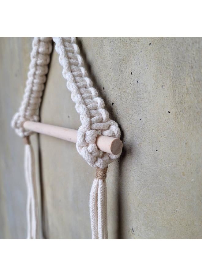Antikiano Macrame paper roll tissue holder - Image 4
