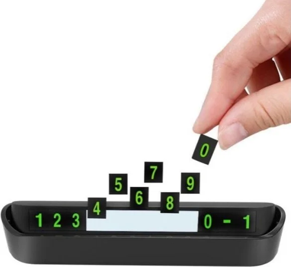 5DM Automobile Glove Box Retractable Telephone Number Holder