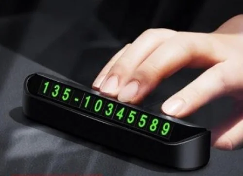 5DM Automobile Glove Box Retractable Telephone Number Holder