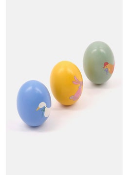 Tchibo 3 Pieces Egg Rattles, Blue  - Image 5