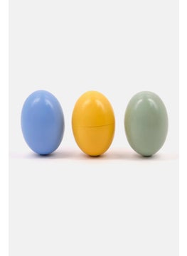 Tchibo 3 Pieces Egg Rattles, Blue  - Image 4