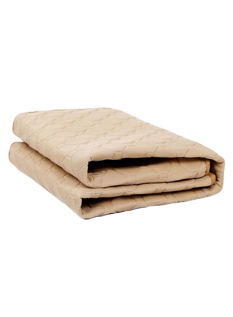 NIBEMINENT Waterproof Absorbent Washable Pet Pee Training Mat Beige/Black 67 x 50centimeter - Image 1