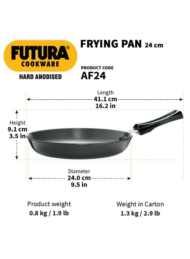 Hawkins Futura 24 cm Frying Pan, Hard Anodised Fry Pan, Black (AF24) - Image 3