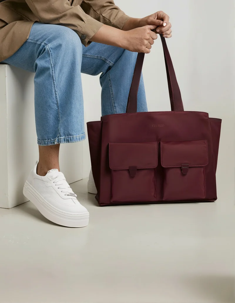 STEVE MADDEN  Catapult White Women's Sneakers for Women | Best Price UAE
