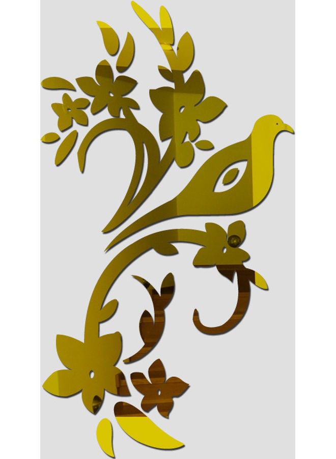 Loquat eon Flower Creative Wall Sticker Gold 40X45cm - Image 1