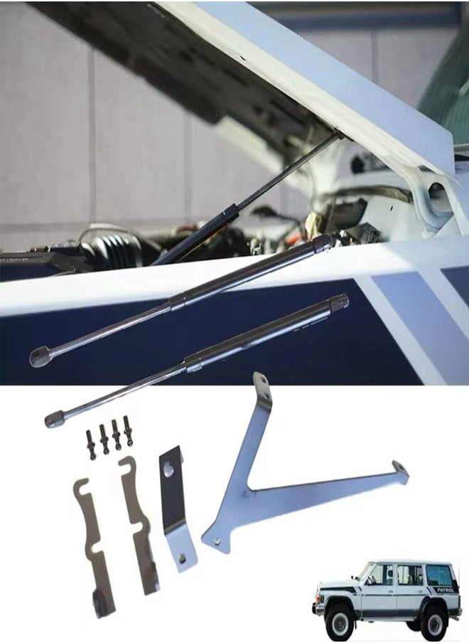 Generic Nissan Patrol Y60 Bonnet Struts, Bonnet Gas Struts With Brackets for Patrol Y60, Hood Lift Damper  - Image 2