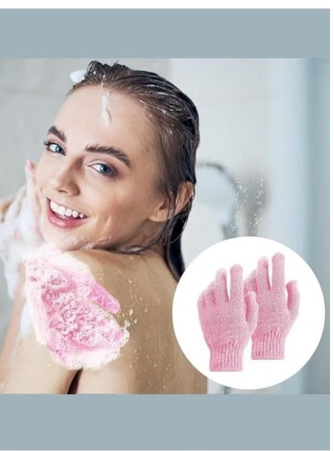 Exfoliating Gloves - Bamboo Exfoliating Bath Gloves - Bath Loofah - Body Scrub for Bathing - Removes Ingrown Hairs and Dead Skin - Image 4