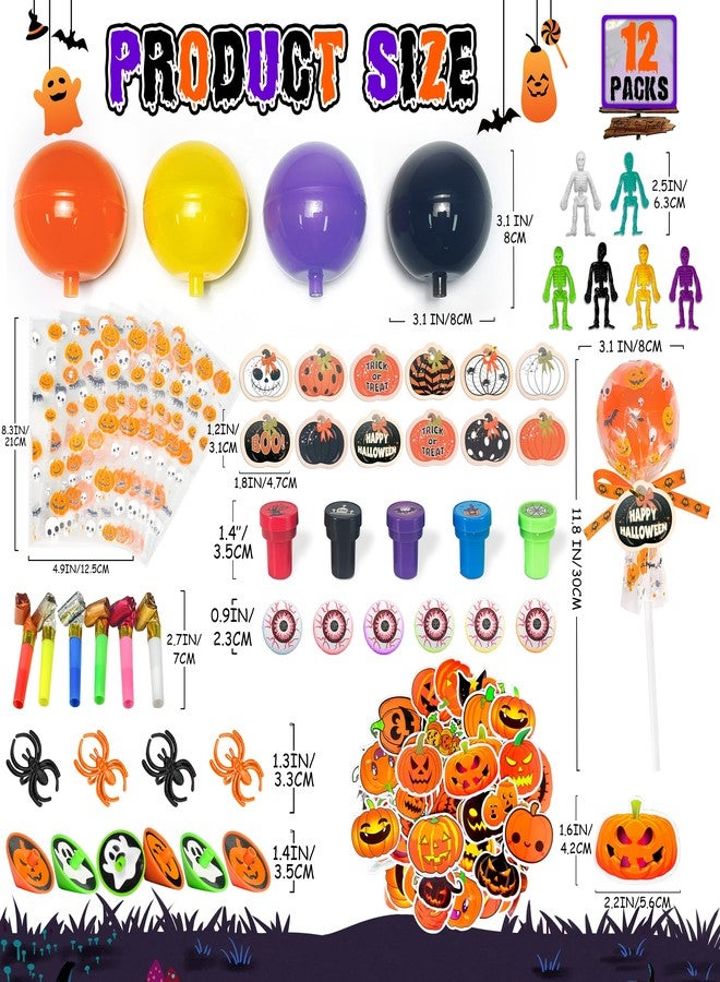 LINAYE 12 Pack Halloween Non-Candy Treats for Kids, Halloween Party Favors Gifts for Classroom School, Halloween Goodie Treat Bags Fillers Stuffers Gifts for Kids - Image 2
