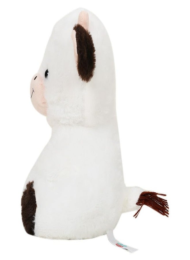 STRIDERS Cow Plush Soft Toy Sitting 10" | Cute Stuffed Animal for Kids | Huggable Cuddly Farm Animal for Girls & Boys | Soft White Plush for Playtime - Image 3