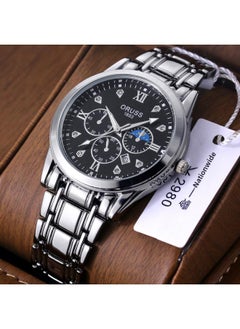 NIBEMINENT Men's Steel Belt Waterproof Quartz Watch High-end Automatic Movement Korean Fashion Luminous Mechanical For Men 