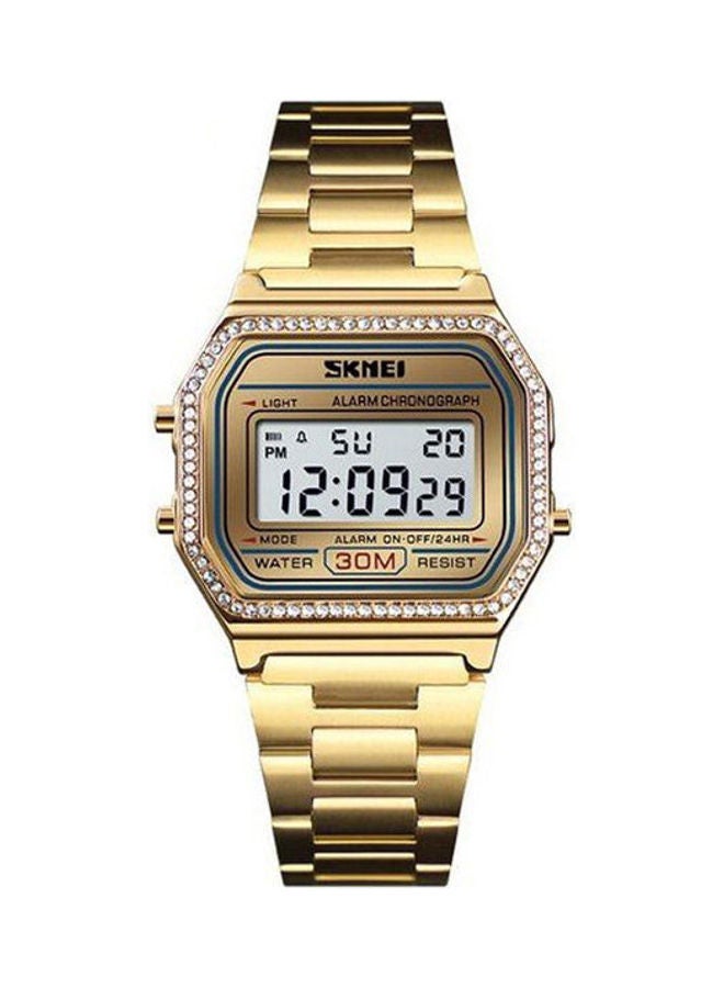SKMEI Women's Stainless Steel Digital Watch 1474  - Image 1