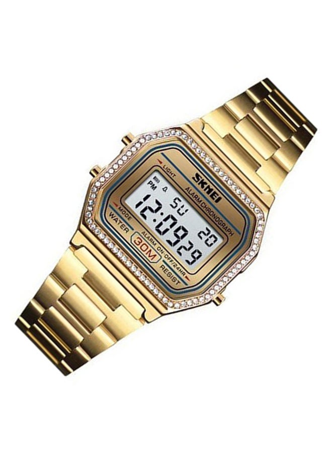 SKMEI Women's Stainless Steel Digital Watch 1474  - Image 4