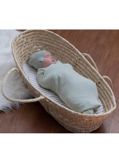 Ely's & Co. Ely's & Co. Waterproof Bassinet Sheet, No Need for Bassinet Mattress Pad Cover, 2 Pack Taupe Splash Stripes, Unisex for Baby Boy and Baby Girl  - Image 5