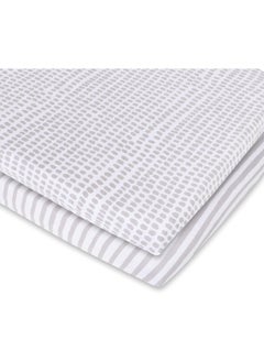 Ely's & Co. Ely's & Co. Waterproof Bassinet Sheet, No Need for Bassinet Mattress Pad Cover, 2 Pack Taupe Splash Stripes, Unisex for Baby Boy and Baby Girl  - Image 3