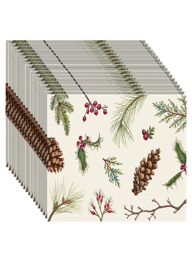 Hester & Cook Winter Collage Paper Placemat, 18 Sheets - Image 1