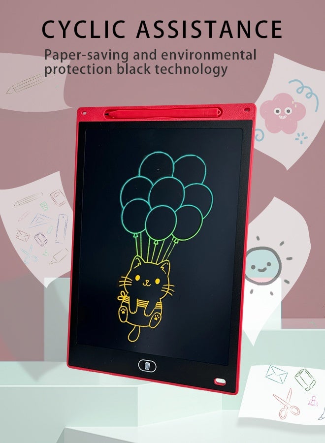 12″ LCD Writing Tablet – Colorful, Pressure‑Sensitive Erasable Drawing Pad with Lock & One‑Tap Erase Button – Ideal for Kids, Students & Office Use - Image 5