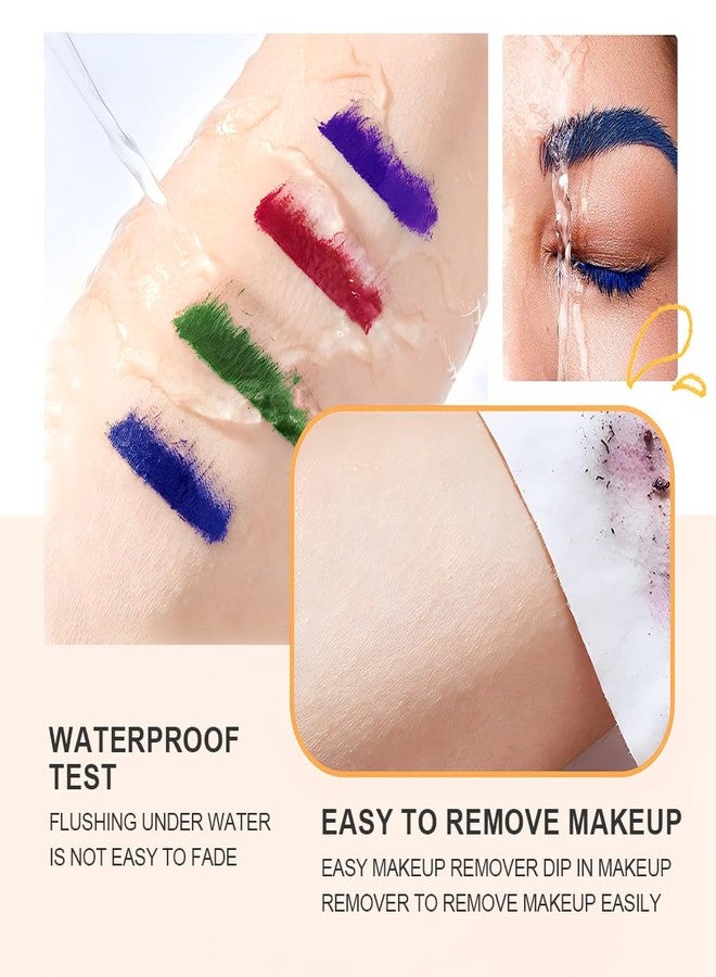 Petansy Fiber Lash Mascara - 6 Colors Waterproof Long-Lasting Charming Eye Lash Set for Eyelashes - Image 3
