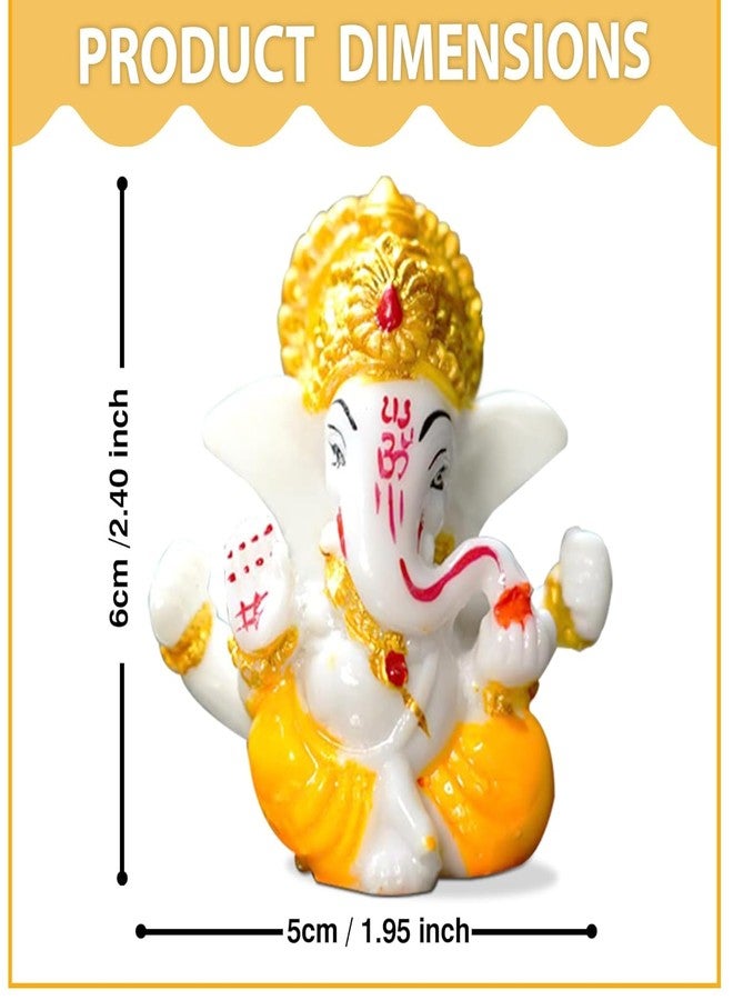 SVGG DECORS Ganesha Idol Car Dashboard IdolGanesha Murti Ganpati Idol for Home Decor Puja Lord Ganesh Statue Gift for Office Desk Puja Room Figurine(Ganesha-01) - Image 3