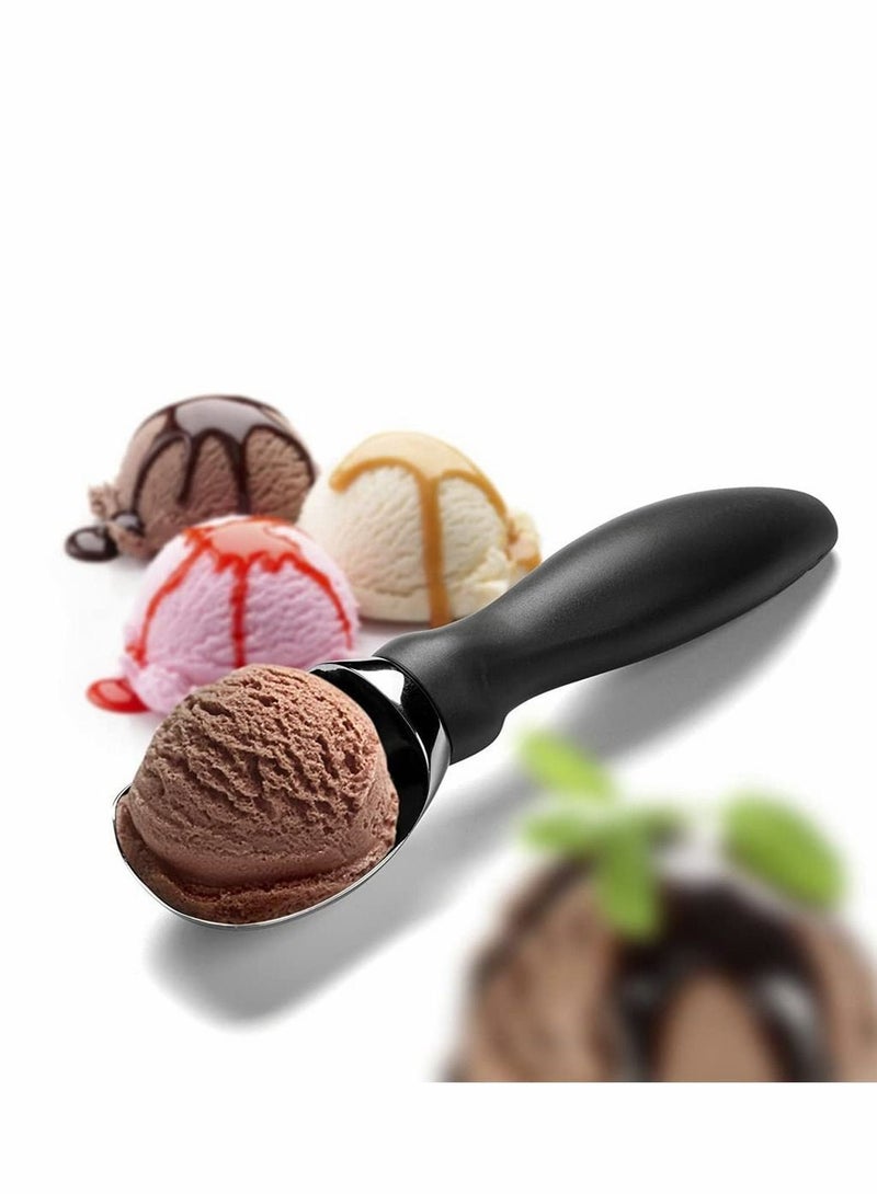 Ice Cream Scoop, Dishwasher Safe Spoon for Hard PP Plastic Handle Zinc Alloy Plating High Quality with a Comfortable Grip Sturdy and Durable Design - Image 1