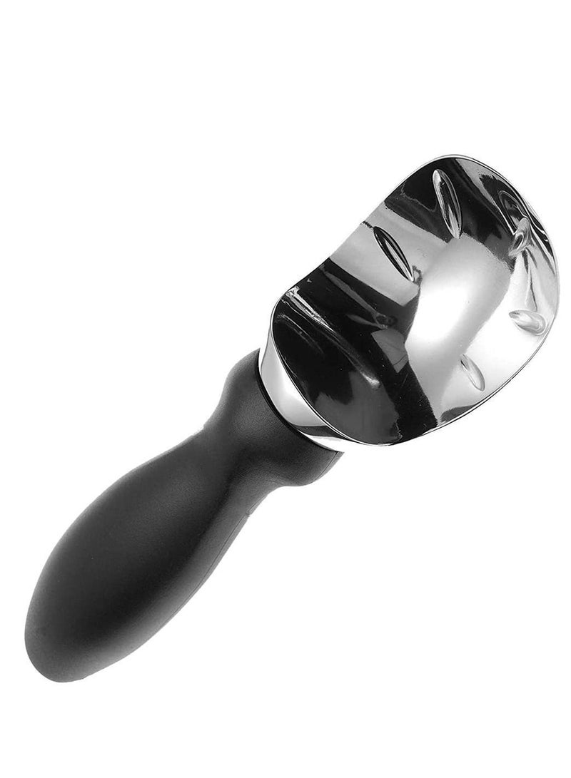 Ice Cream Scoop, Dishwasher Safe Spoon for Hard PP Plastic Handle Zinc Alloy Plating High Quality with a Comfortable Grip Sturdy and Durable Design - Image 2