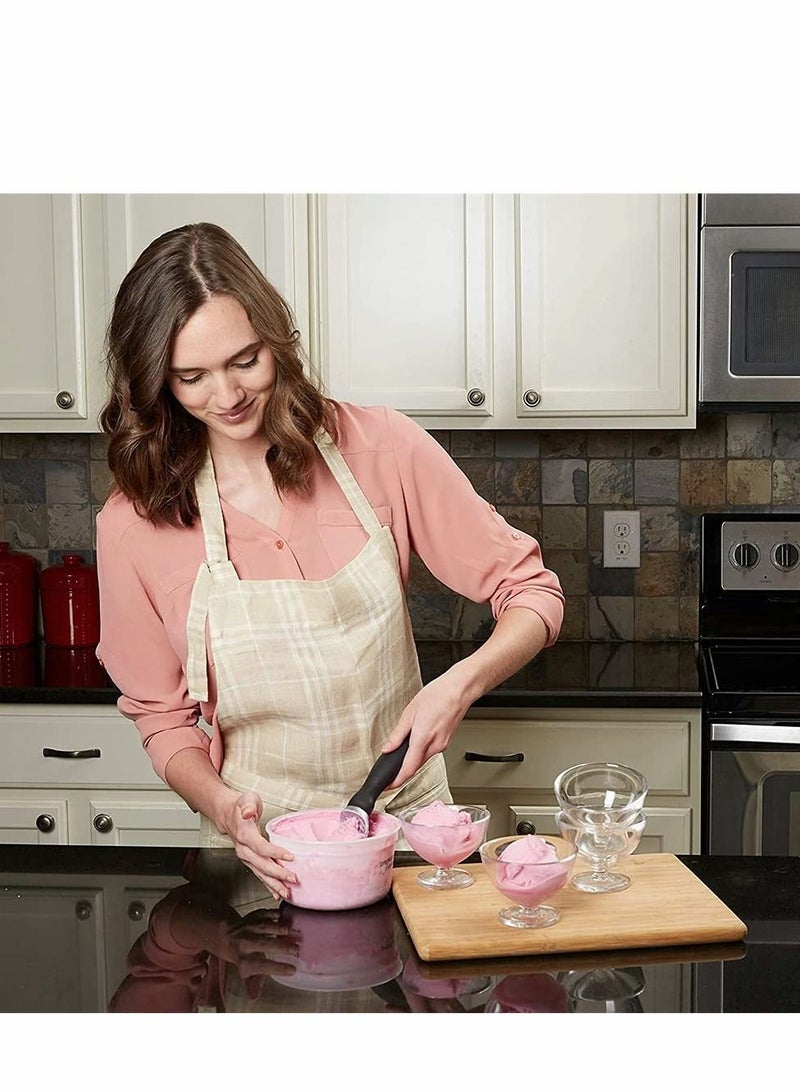 Ice Cream Scoop, Dishwasher Safe Spoon for Hard PP Plastic Handle Zinc Alloy Plating High Quality with a Comfortable Grip Sturdy and Durable Design - Image 4