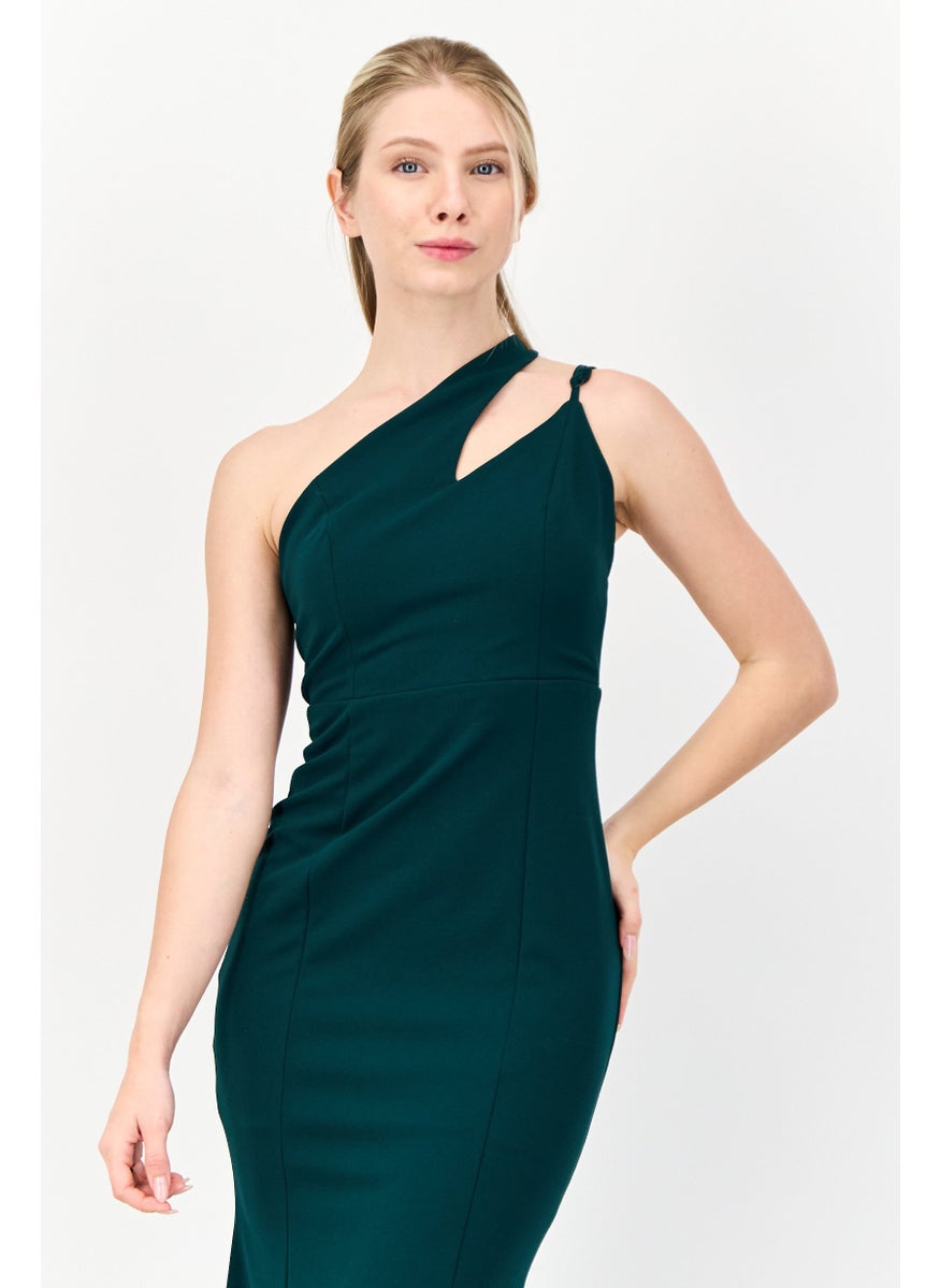 Lulus Women Solid Maxi Dress, Dark Green  - Image 3