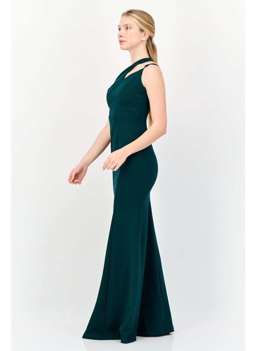 Lulus Women Solid Maxi Dress, Dark Green  - Image 4
