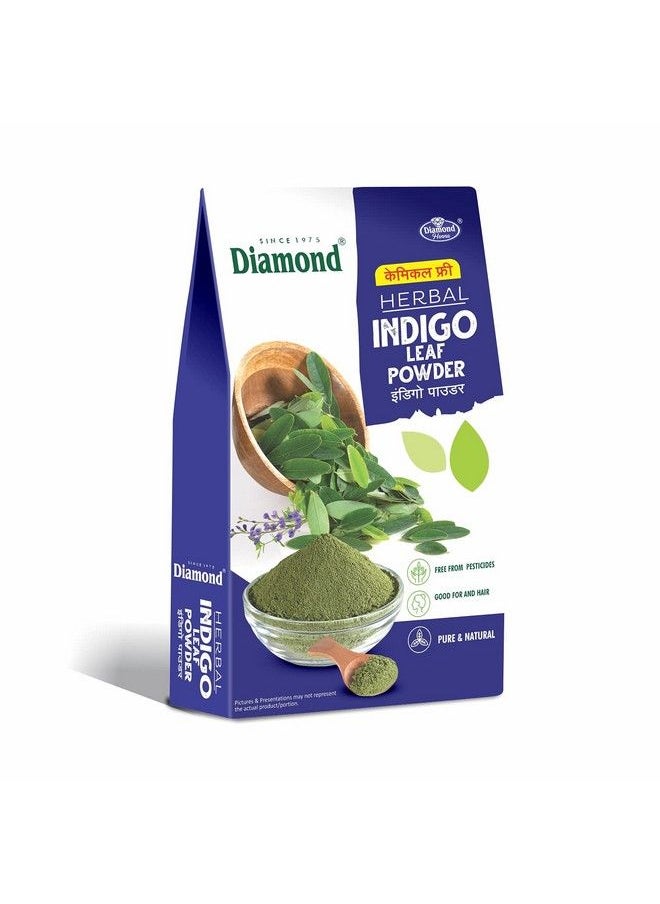 Diamond - Herbal Indigo Leaf Powder ; Chemical Free ; Hair ; Conditions Hair ; Fights Dandruff ; Natural Color ; Nourishes Hair & Scalp ; - Image 1
