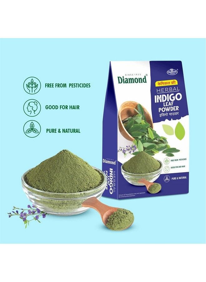 Diamond - Herbal Indigo Leaf Powder ; Chemical Free ; Hair ; Conditions Hair ; Fights Dandruff ; Natural Color ; Nourishes Hair & Scalp ; - Image 1