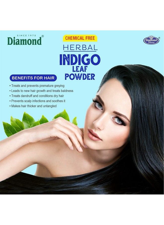Diamond - Herbal Indigo Leaf Powder ; Chemical Free ; Hair ; Conditions Hair ; Fights Dandruff ; Natural Color ; Nourishes Hair & Scalp ; - Image 1