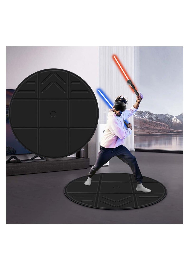 Foldable VR Round Mat, Anti-slip and Comfortable Floor Mat, Helps Determine Direction and Position and Prevents Players from Hitting and Breaking Objects in Surroundings, Game Accessories
