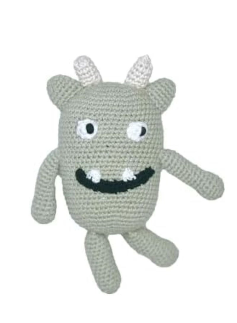 Pebble Pebble Handmade Monster Crochet Fair Trade Imaginative Expressive Premium Stuffed Animal Soft Plush Toy- Gift for Kids- Easily Washable toy for little babies  - Image 1