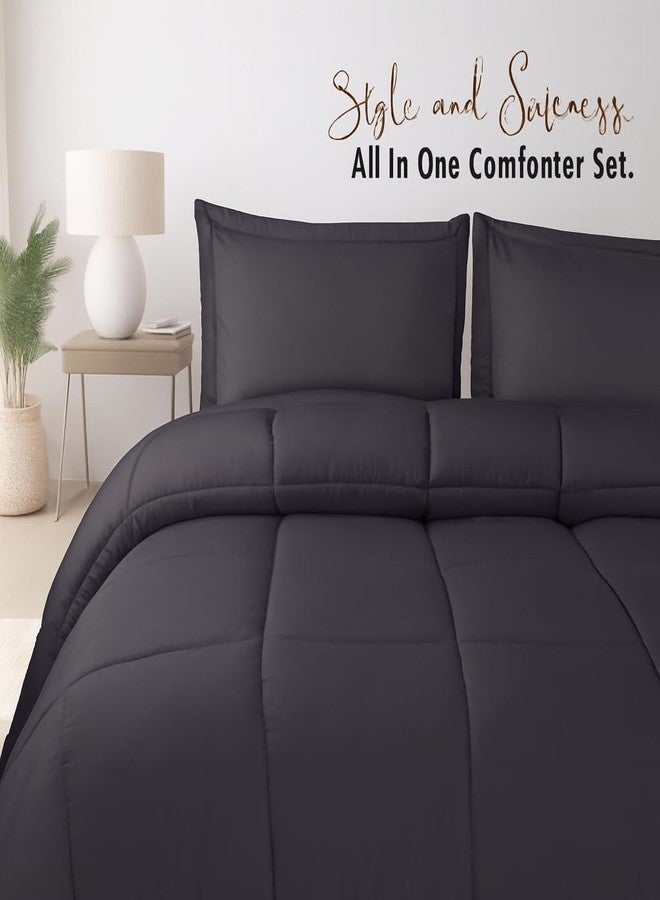 Utopia Bedding Queen Comforter Set - 3 Piece Grey Comforters Queen Size Bed Set - Down Alternative Duvet Insert Includes 1 All Season Comforter (88 x 88 in) and 2 Pillow Shams (20 x 26 in) - Image 5